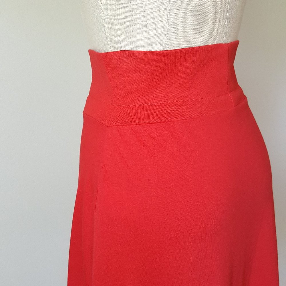 COLIN'S Beautiful Geisha Girl Jersey Midi Skirt, red - Picture 5 of 16
